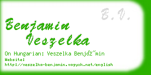 benjamin veszelka business card